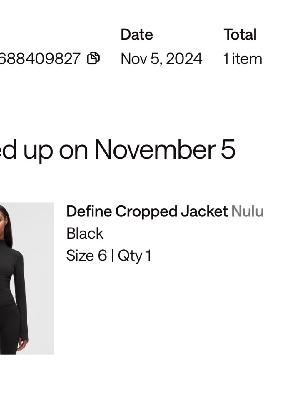 Define Cropped Jacket Nulu - Picture 6 of 7